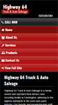 Mobile Screenshot of highway64salvage.com