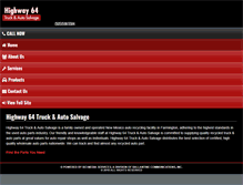 Tablet Screenshot of highway64salvage.com